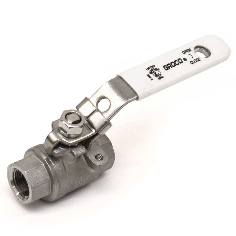 Groco Boat Inline Valve IBV-375-S - 3/8 Inch Stainless Steel