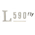 Sea Ray Boat Raised Decal 2250066 - L590 Fly Silver Chromax