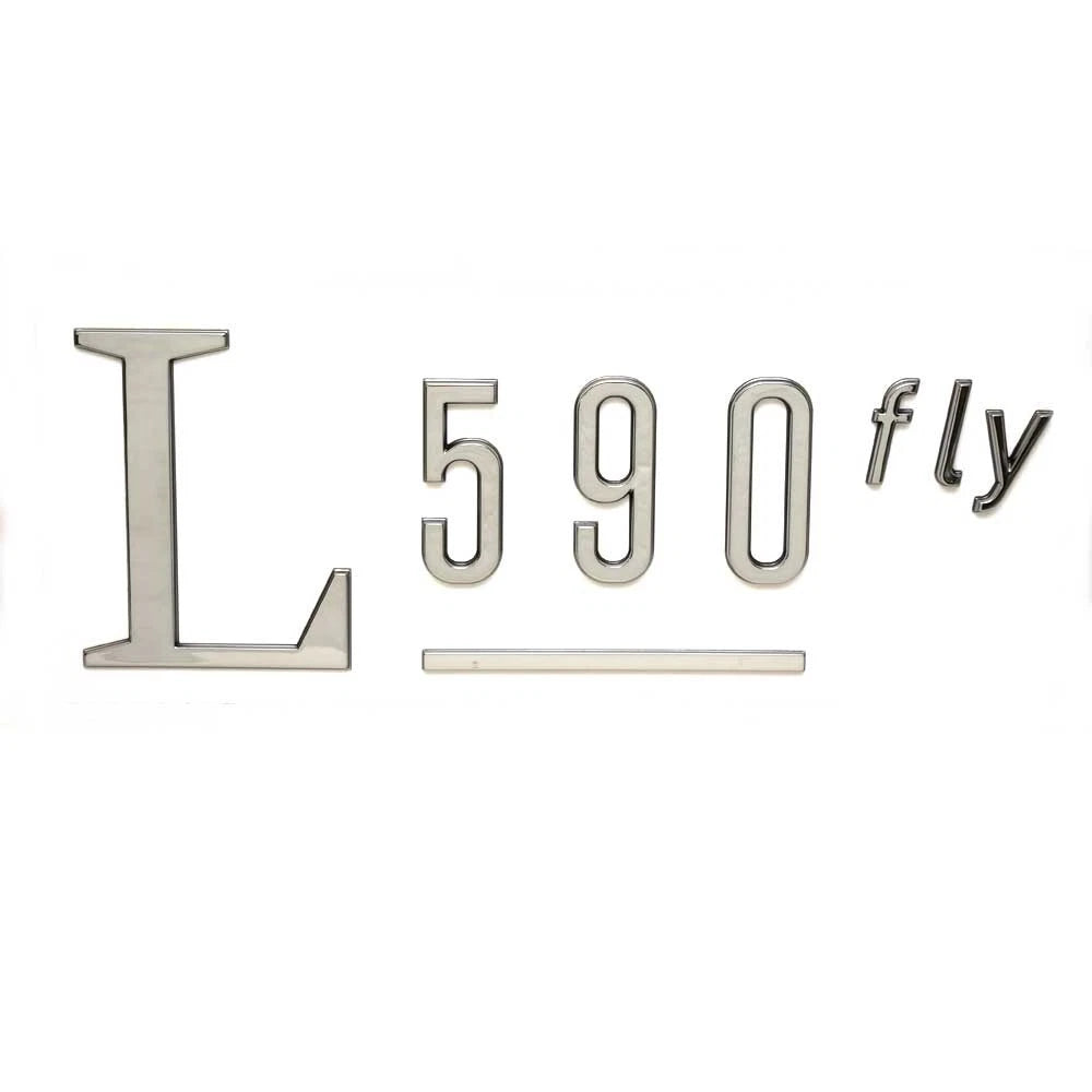 Sea Ray Boat Raised Decal 2250066 - L590 Fly Silver Chromax