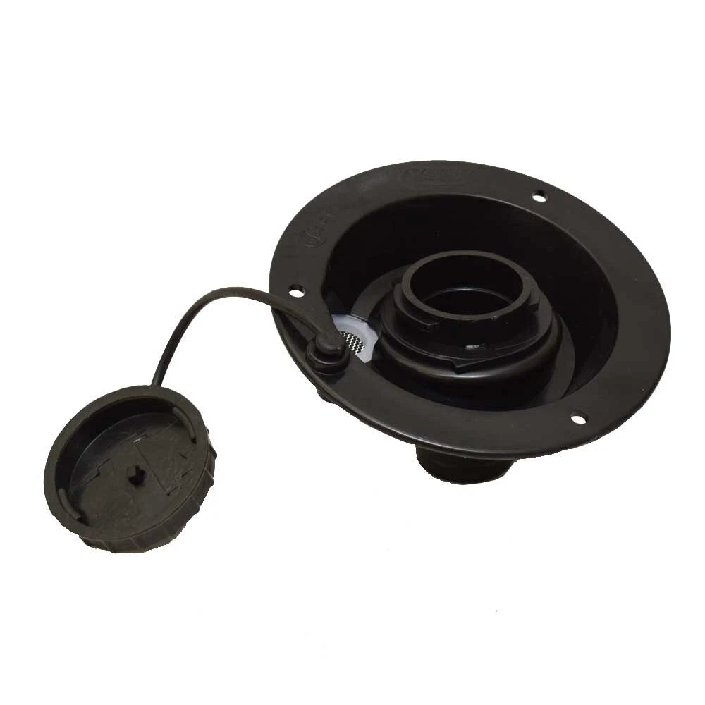Valterra Boat Gravity Water Inlet A01-2003BKBU - 1 1/8 Inch Black