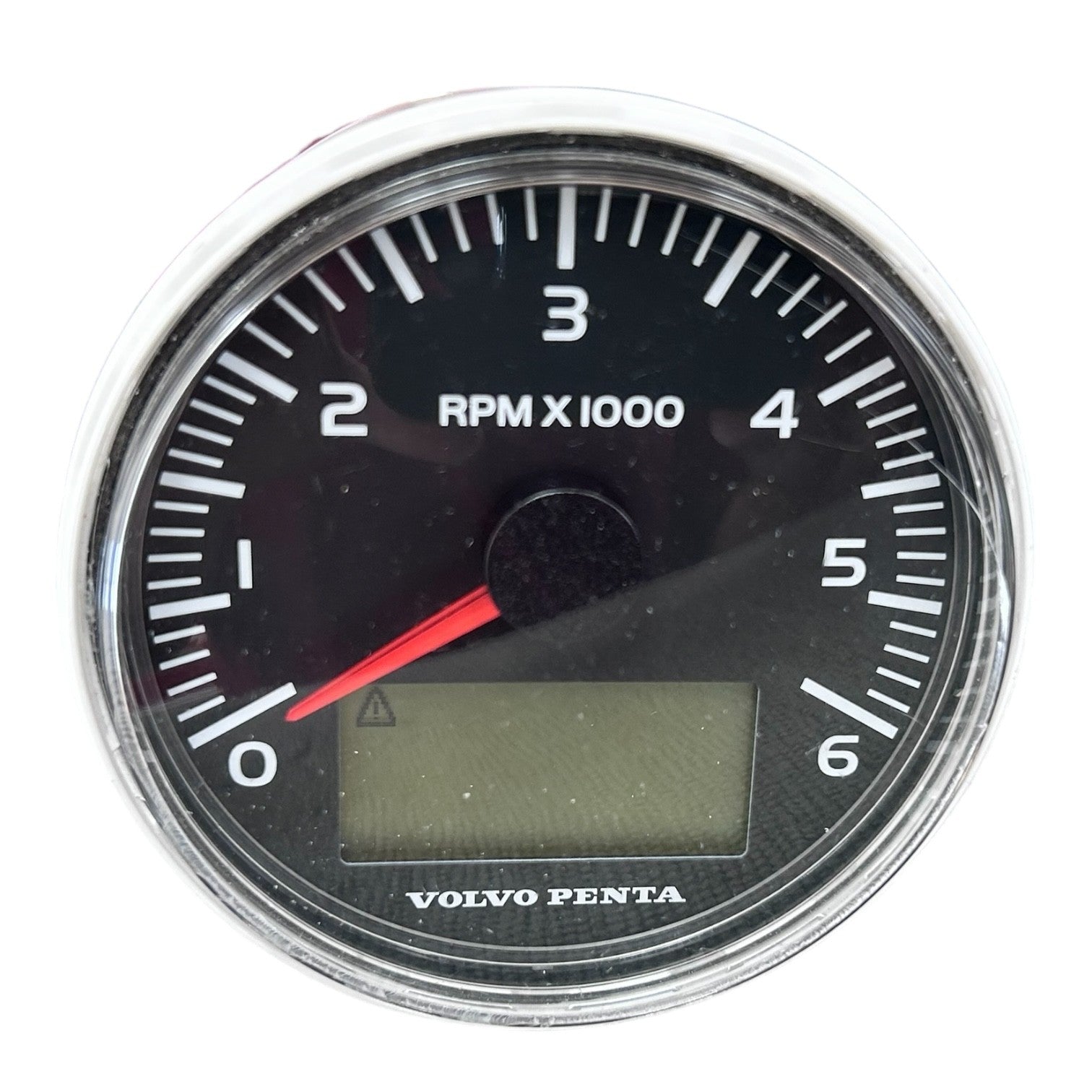 Volvo Penta EVC Tachometer Gauge 6000rpm, Black, 21628165, OEM (missing Bezel)
