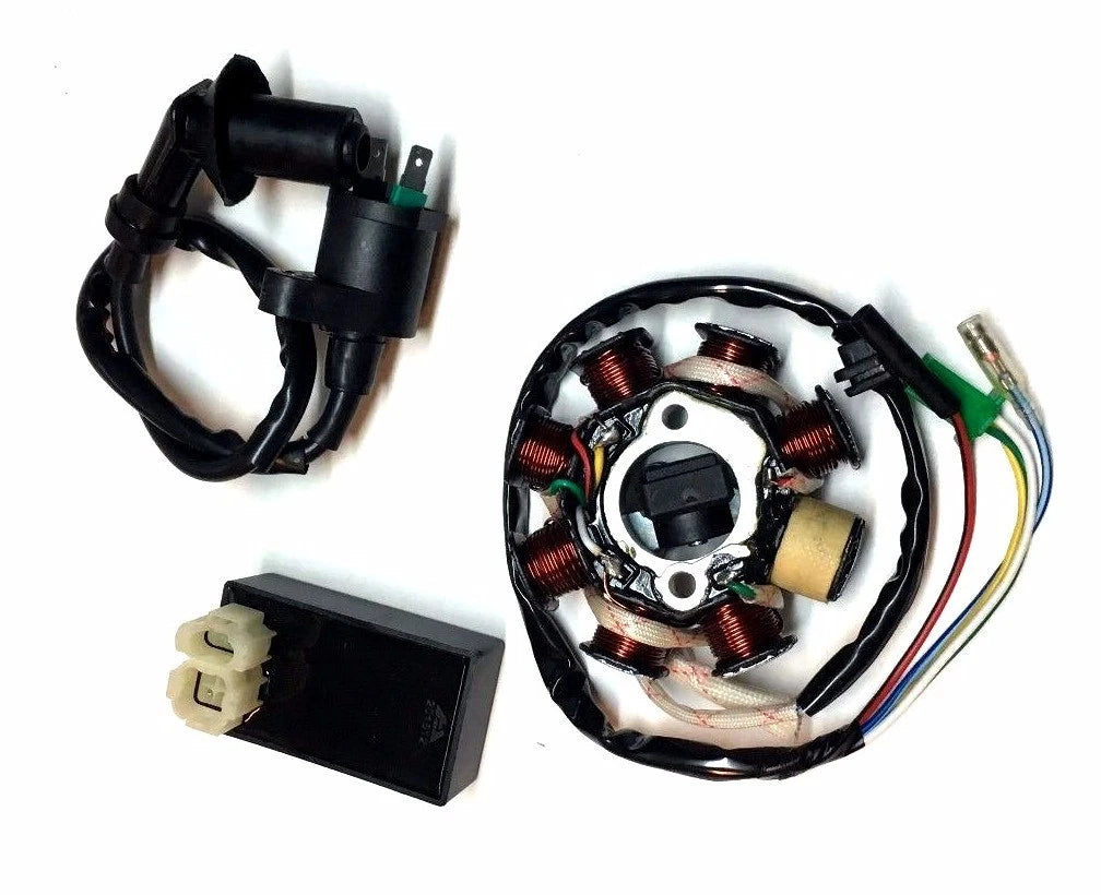 GY6 50 8 POLE MAGNETO STATOR COIL IGNITION COIL CDI BOX 50CC BUGGY ATV GO KART