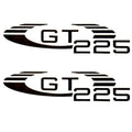 Glastron Boat Logo Decal - GT 225 Logo Black Stickers (pair)