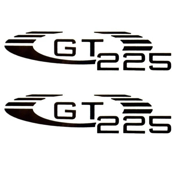 Glastron Boat Logo Decal - GT 225 Logo Black Stickers (pair)