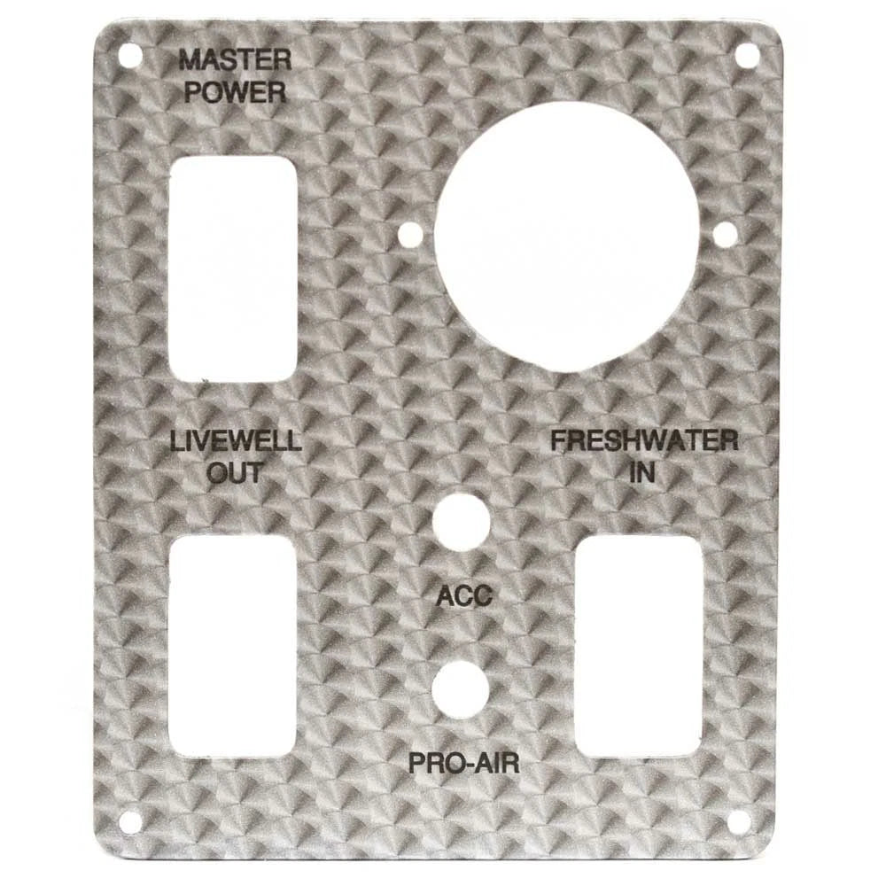 Bass CAT Boat Blank Livewell Switch Panel 57007 - BAS-1535 Dipped