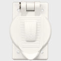 Hubbell Boat Lift Cover Plate HBL74CM25WOAW - 20/30A White