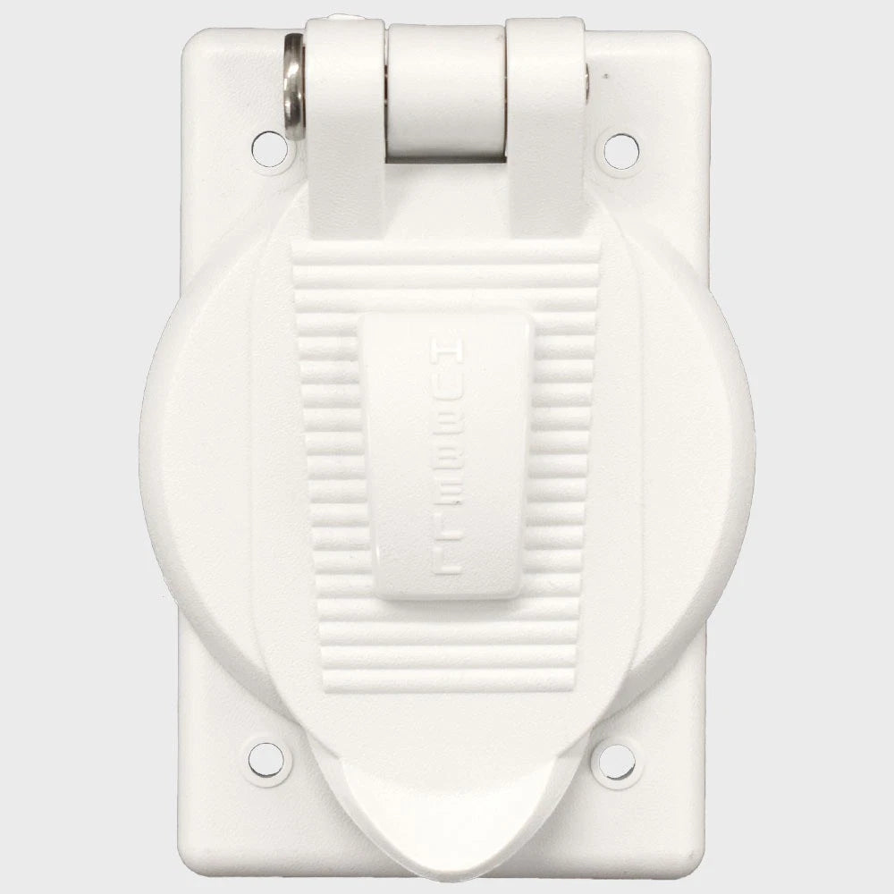 Hubbell Boat Lift Cover Plate HBL74CM25WOAW - 20/30A White