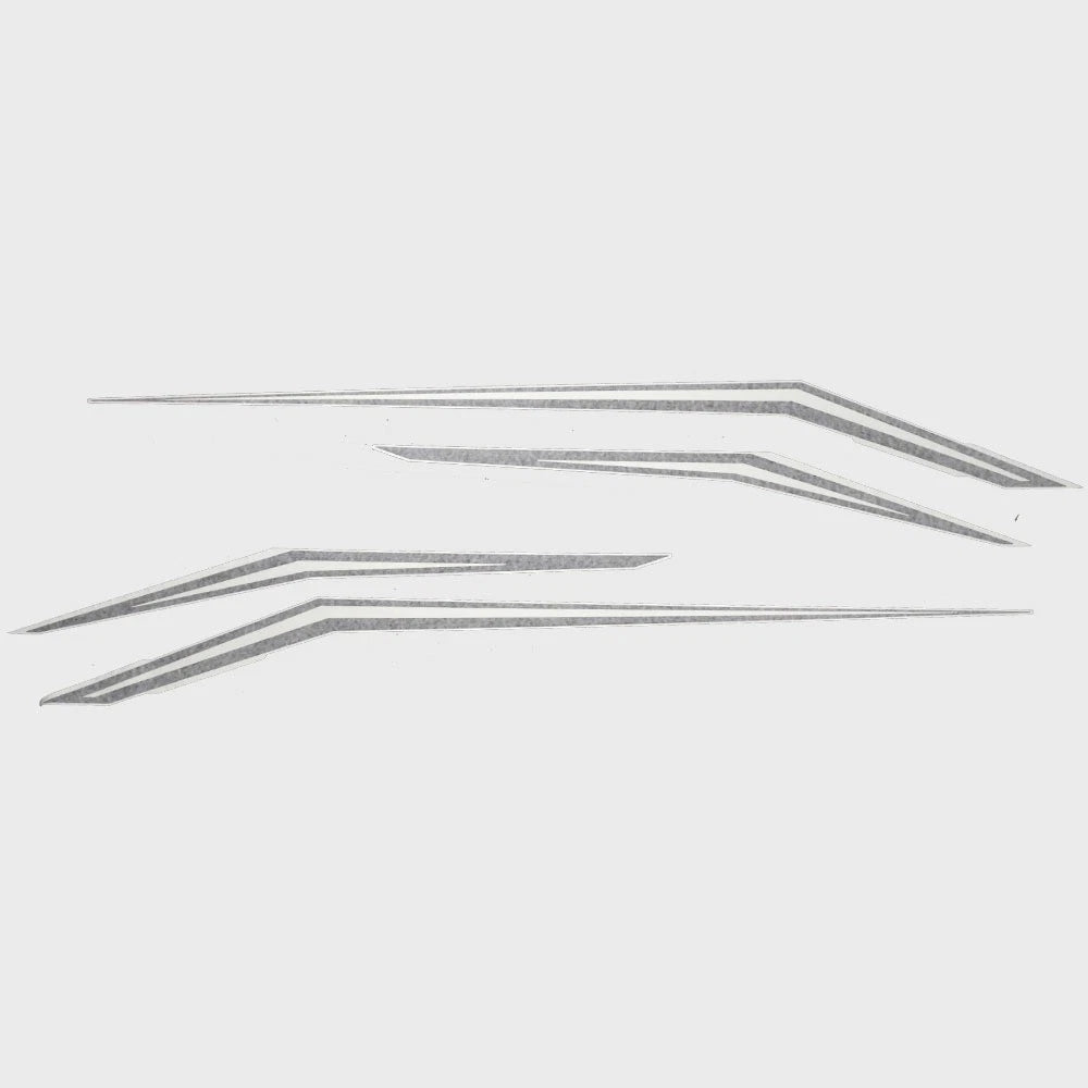 Crestliner Raptor Boat Graphic Hull Decal 2341917 - Sticker Black (set of 4)