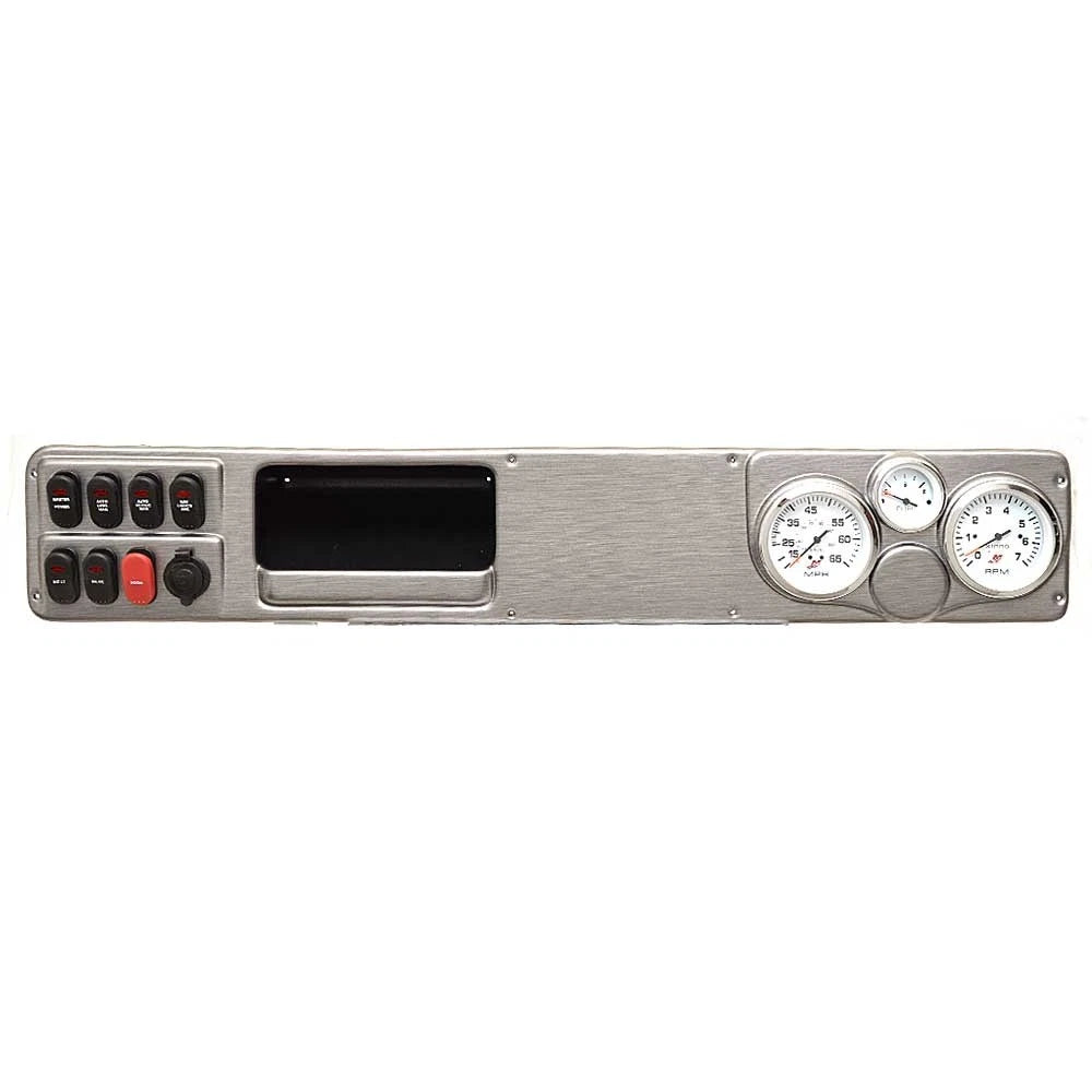 Lund Boat Gauge Panel 2160114 - Mercury 33 X 5 3/4 Inch Silver Plastic
