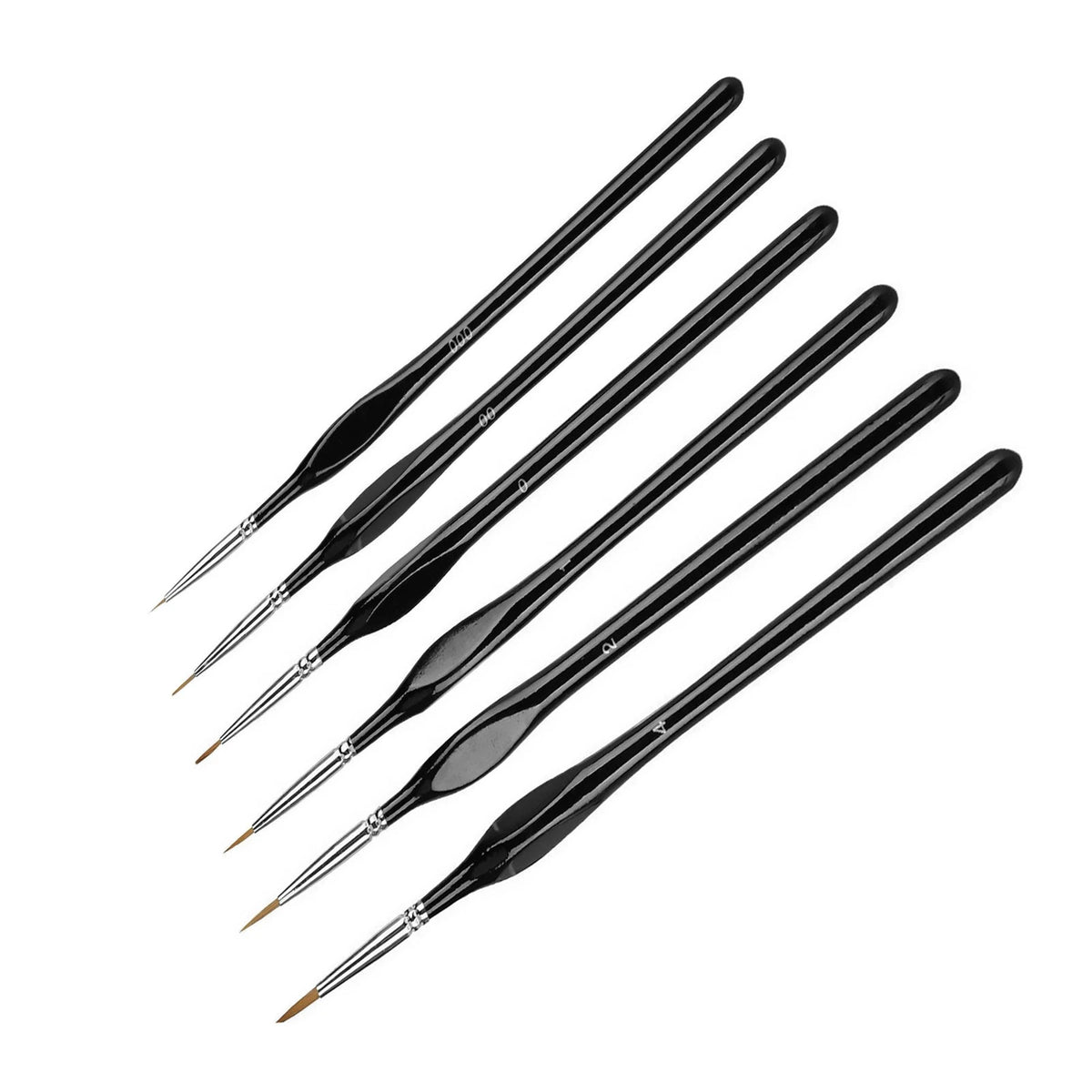 6Pcs Extra Fine EF Tip Details Paint Model Maker Painting Brush Pen Tool Set G