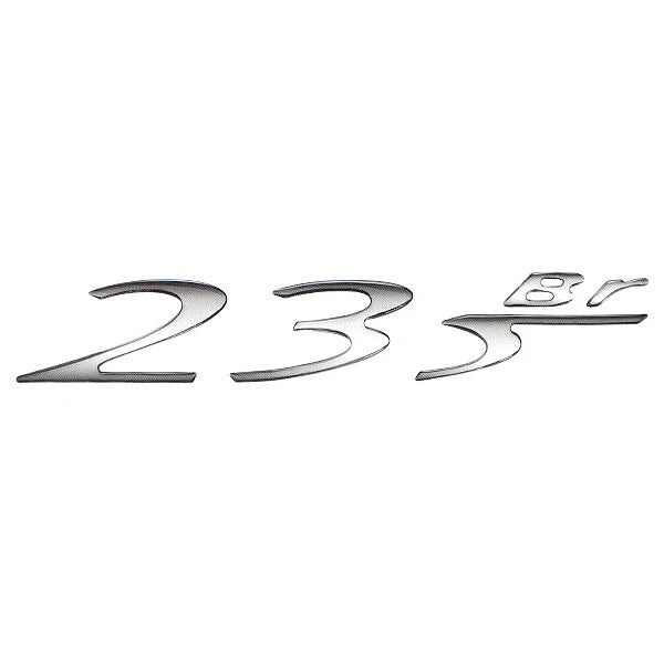 Doral Boat Raised Model Decal - 235 BR Silver Sticker