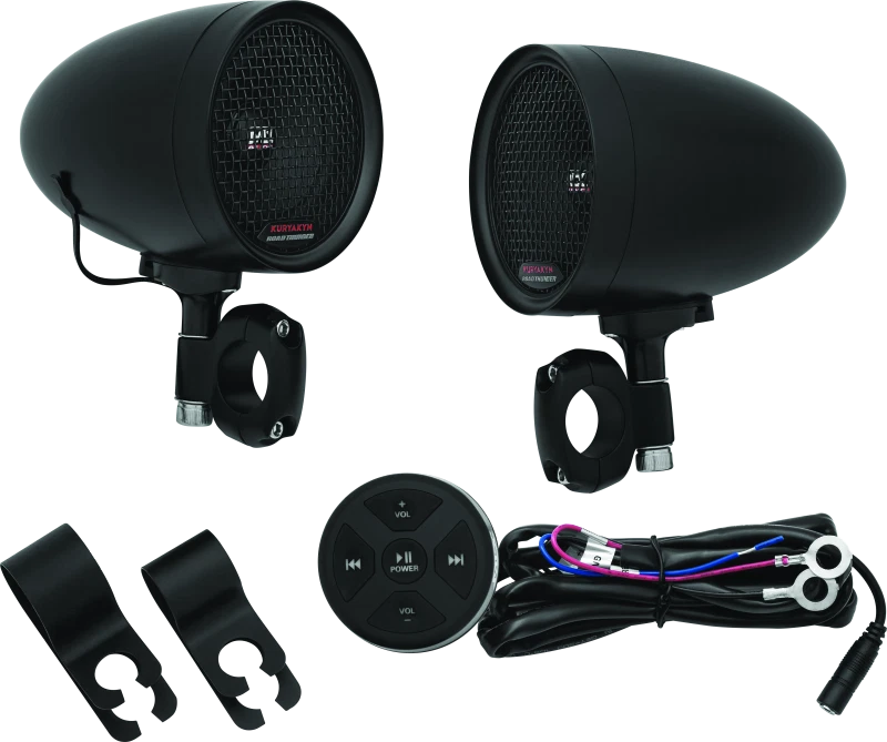 Kuryakyn Road Thunder Speaker Pods Bluetooth Audio Controller for Motorcycles