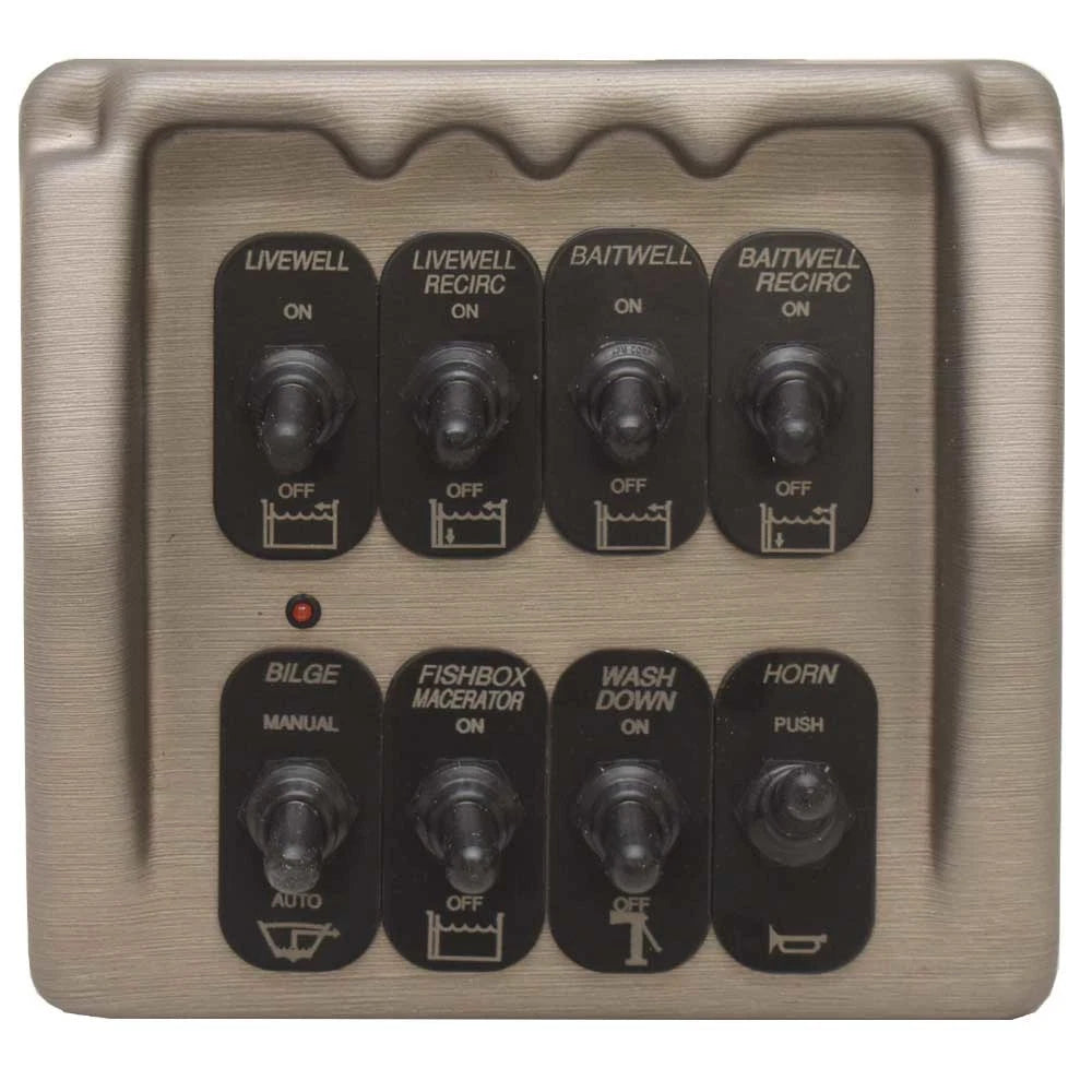 Ranger Boat Toggle Switch Panel 334097 - 210 Reata Metallic Taupe Plastic