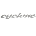 Ski Centurion Boat Raised Decal - Cyclone Metallic Silver 13 1/2 Inch