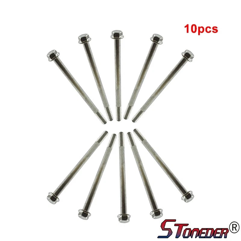 STONEDER Flanged Hex Bolt M6 X 90mm for Pit Dirt Bike Engine ATV Quad Motorcycle