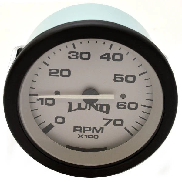 Teleflex Boat Tachometer Gauge 62371F - 3 3/4 Inch Gray Black