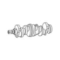 Crankshaft Fits Ford/ Holland Replaces 87800469