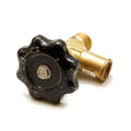 Standard Boat Shut-Off Valve - 2 1/2 X 2 1/4 Inch Brass with Spigot