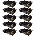 (10) D-Ring Stake Pockets Removable for Trailer Tie Down Transport Anchor Point