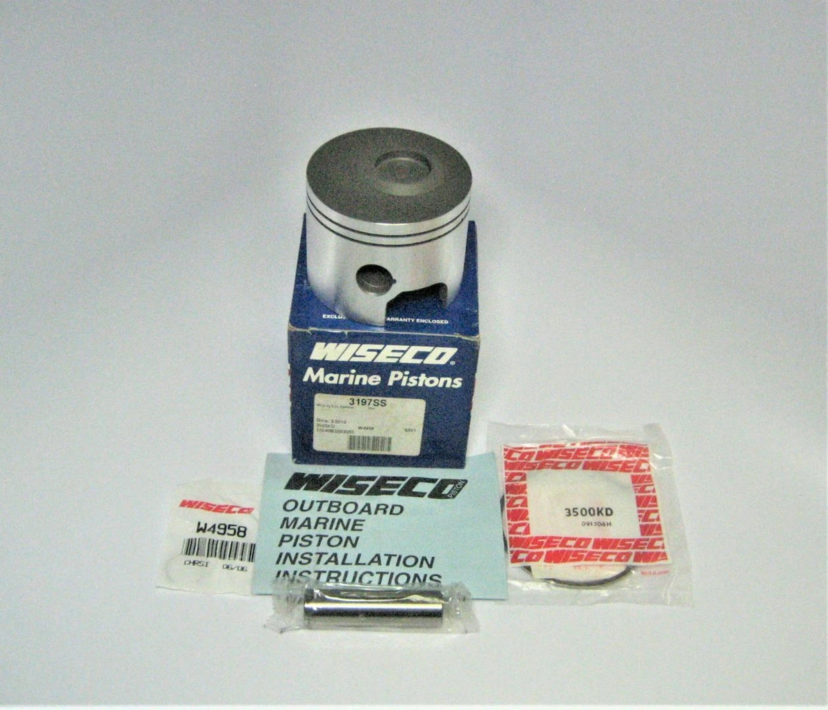 Wiseco 3197SS Mercury Optimax Marine Boat Outboard Engine Motor Piston Kit
