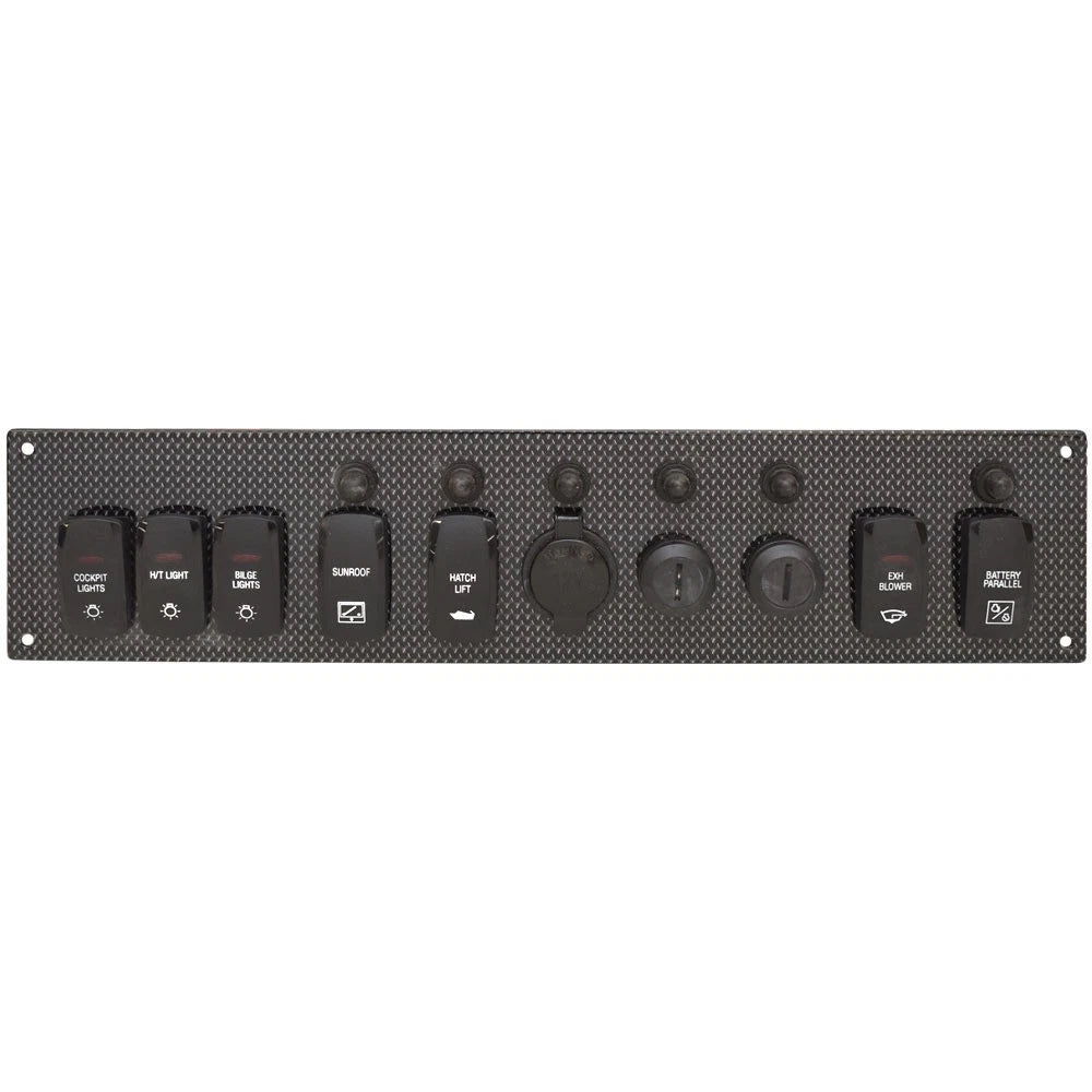 Regal Boat Helm Switch Panel 302211 - 3 1/2 X 16 Inch Aluminum