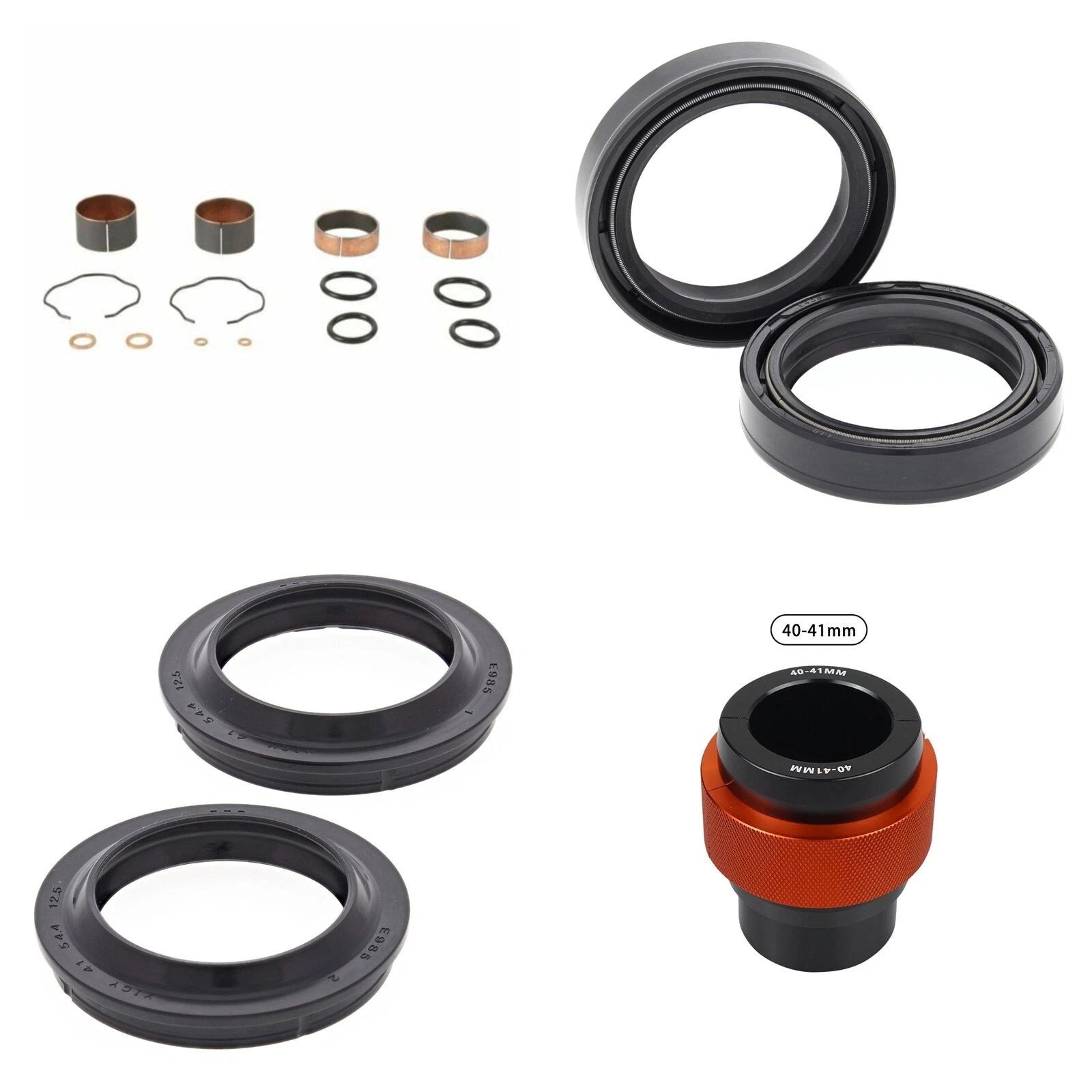 Complete Front Fork Rebuild Kit for Kawasaki Ninja 400 2018-2024 with Driver