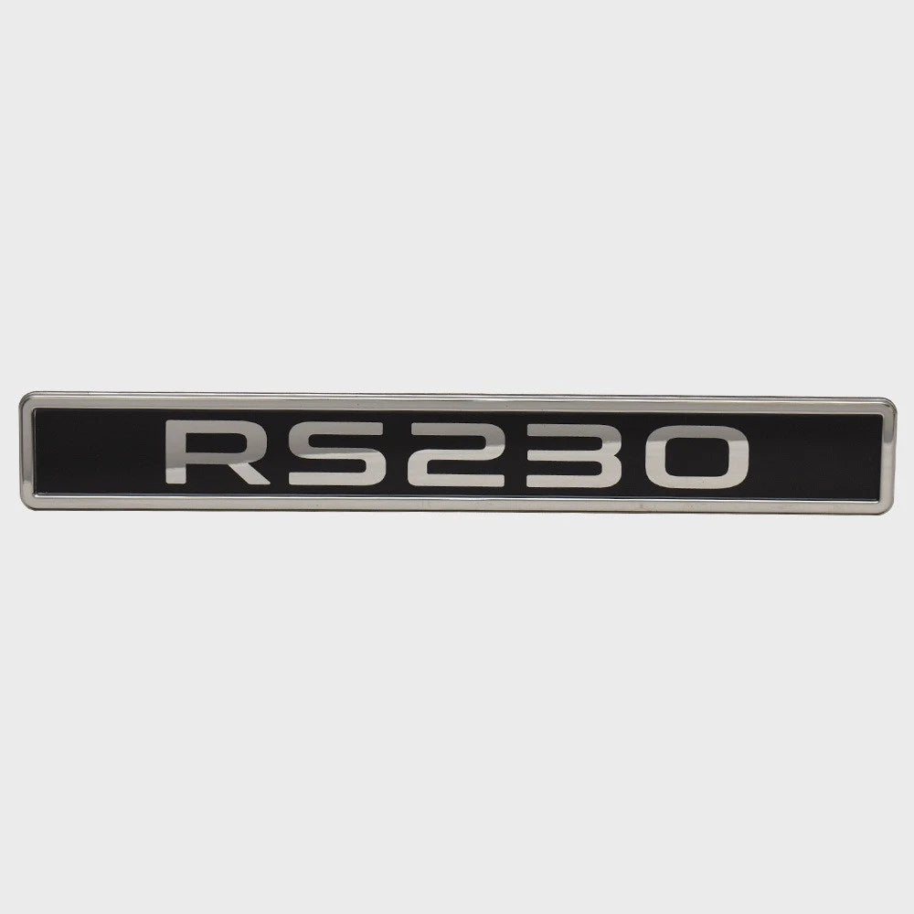 Lowe Boat Raised Decal 2413596 - RS 230 Silver - Black Sticker