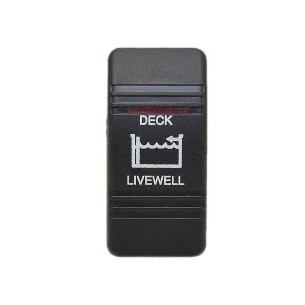 Carling Boat Contura III Rocker Switch Actuator - Deck Livewell Lit