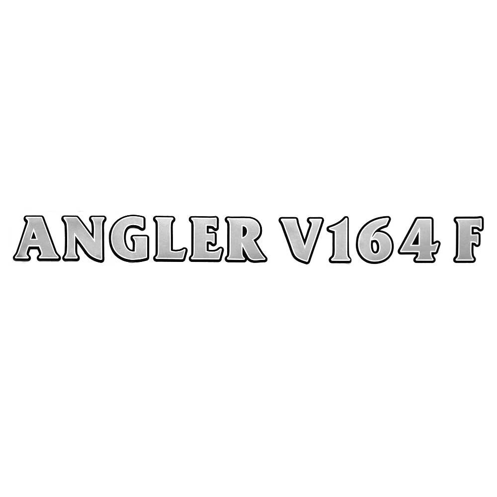 G3 Boat Brand Emblem Decal Sticker - Angler V164 F Black Metallic Silver