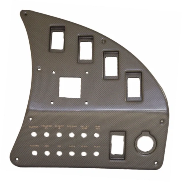 Rinker Boat Blank Switch Panel 73633 - 262 Captiva Gray Gold