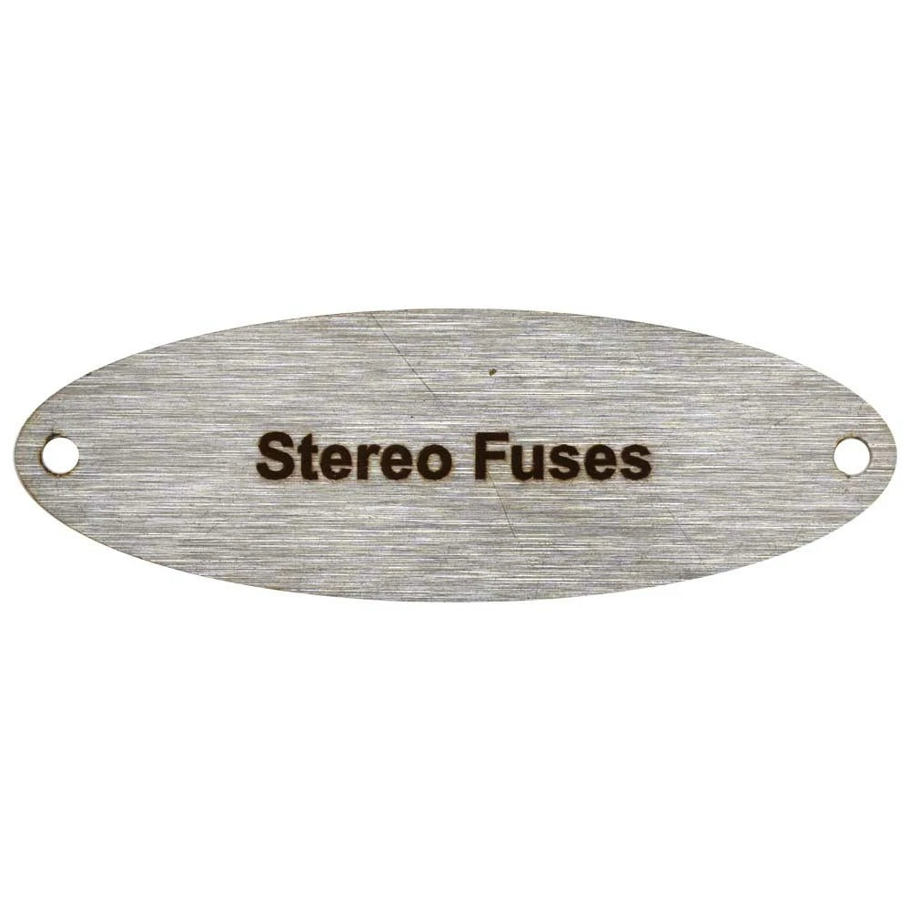 Malibu Boat Label Tag Plate 5821704 - Stereo Fuses SS
