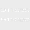 Nitro Boat Brand Decals 60842 - 911 CDC Stickers (pair)