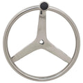 Tracker Boat Steering Wheel 189853 - 13 1/2 Inch with Knob Stainless