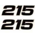 Tracker 138306 Tahoe 215 Foam Filled Boat Decals (pair