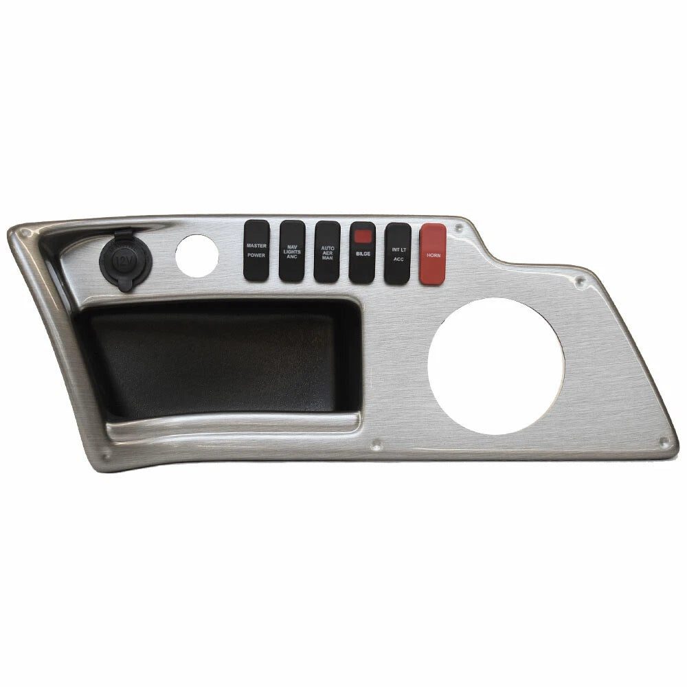 Lund Boat Dash Switch Panel 2278354 - with Cubby Silver