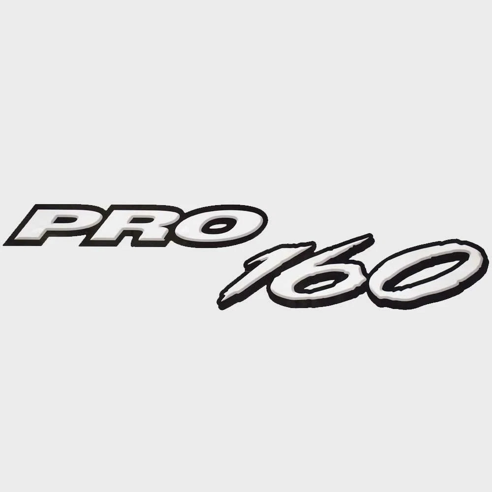 Tracker Boat Decal 309855 - Pro 160 White Black Sticker