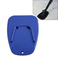 Universal Aluminum Alloy Motorcycle Enlarge Side Stand Kickstand Pad Plate Blue