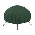 Waterproof Wind Resistant Fire Cover 210D Heavy Duty Round Outdoor Use
