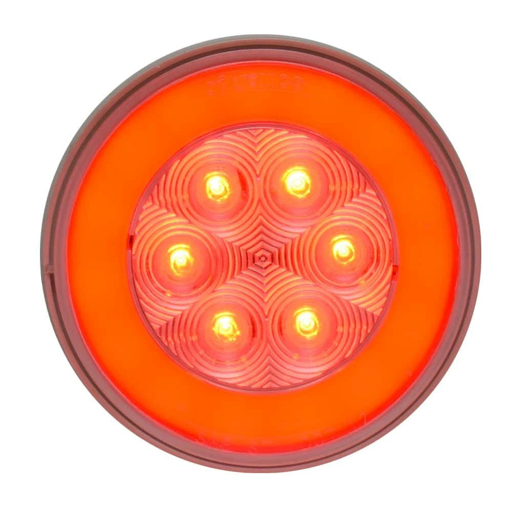 Optronics Boat Halo Light STL101RCB - Round 4 1/4 X 2 1/4 Inch Red