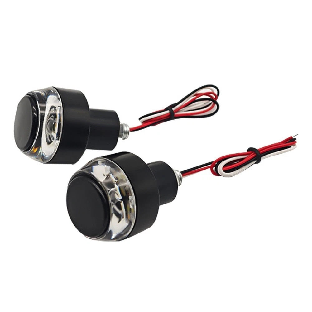 Motorcycle Handlebar LED Turn Signal Light 12V ABS Plastic Shell Dual Function