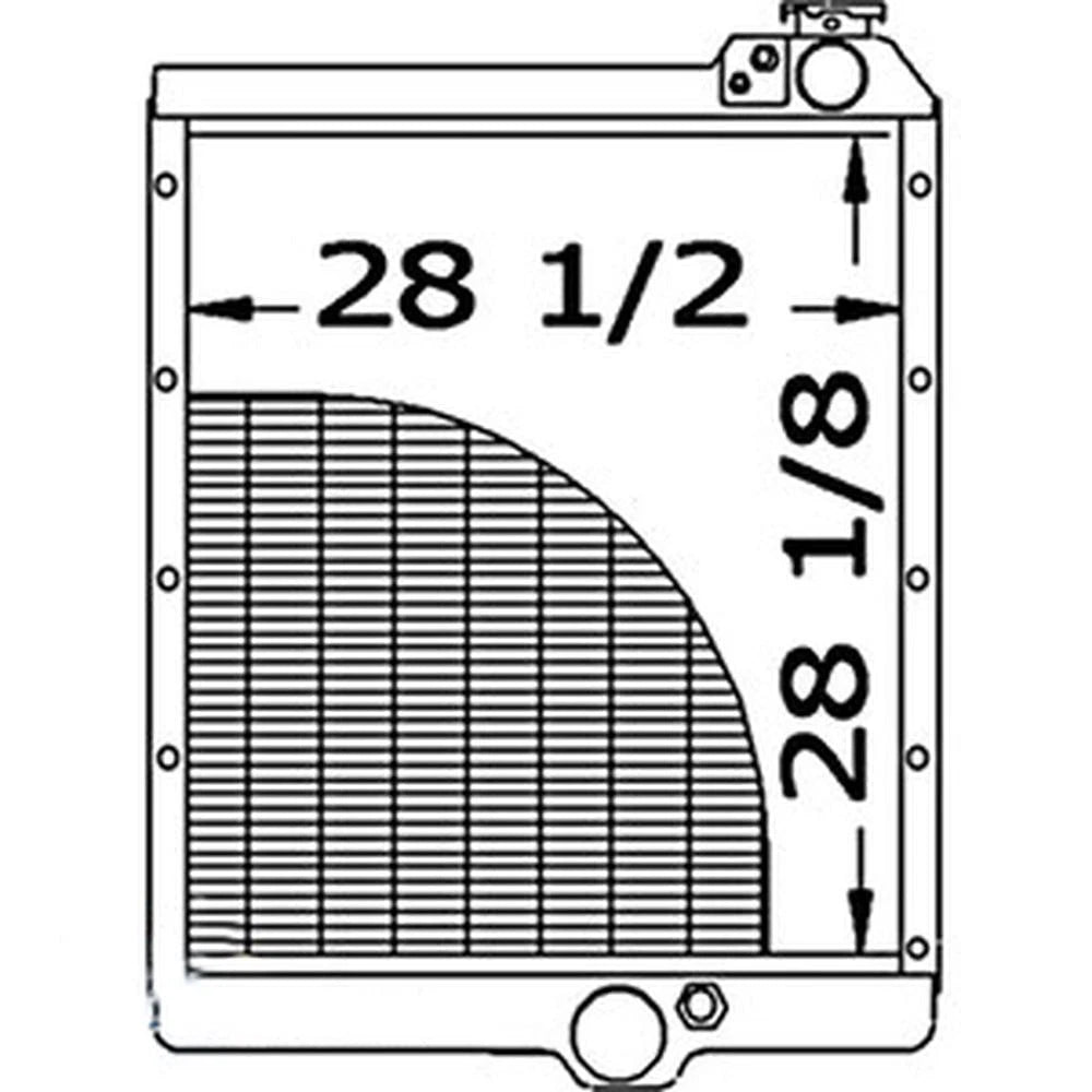232545A1 Radiator Fits Case-IH Tractor: 8950