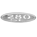 PowerQuest 280 SC Boat Model Nameplate - 9 Inch Stainless Steel
