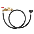 Propane Tank Refill Hose 3FT Adapter Gauge 1LB 20LB Outdoor Camping Accessory