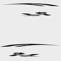 Larson Boat Graphic Decals 05732074 - Senza Black Stickers (set of 4)