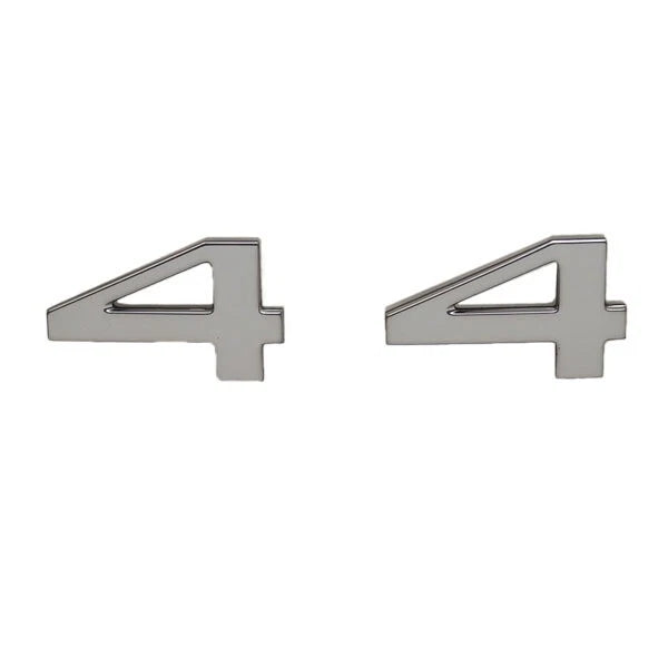 Carver Boat Raised Decal 8150637 - 44 Model Silver Sticker Emblem