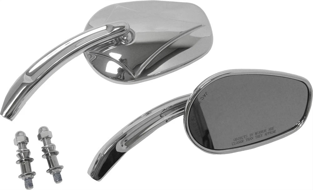 HardDrive Chrome Arrow Head Side Mirrors for Harley Davidson 2014-2017 XG & XL