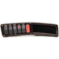 Lund Boat Switch Panel 2293586 - with Cubby 12 Inch Dark Faux Woodgrain