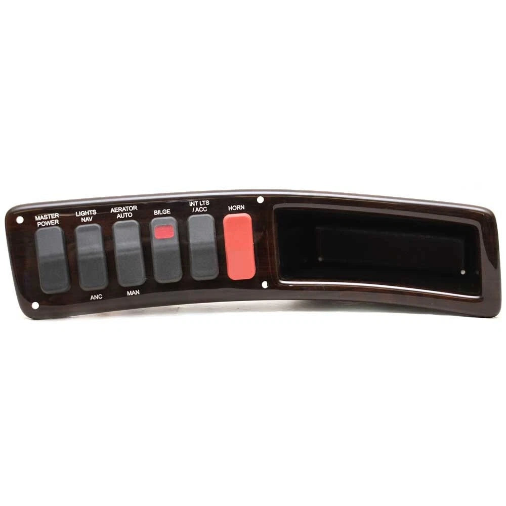 Lund Boat Switch Panel 2293586 - with Cubby 12 Inch Dark Faux Woodgrain
