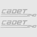 Weeres Pontoon Boat Decal 3000379 - Cadet 240 Silver Stickers (pair)