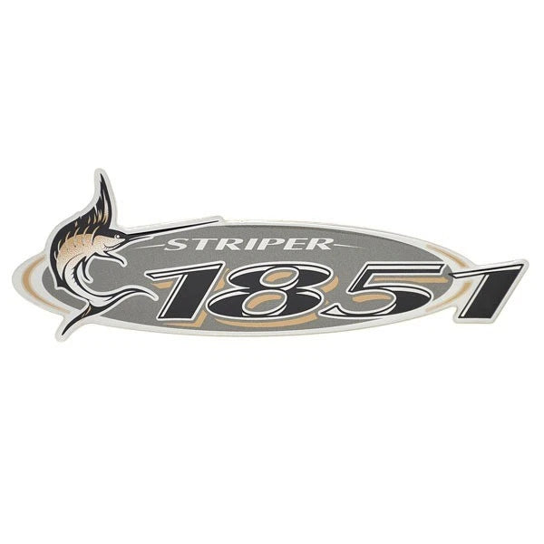 Striper Boat Raised Emblem Decal 1109207 - 1851 Sticker